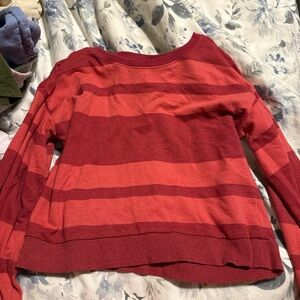 True Craft Bold Red Striped Sweater
